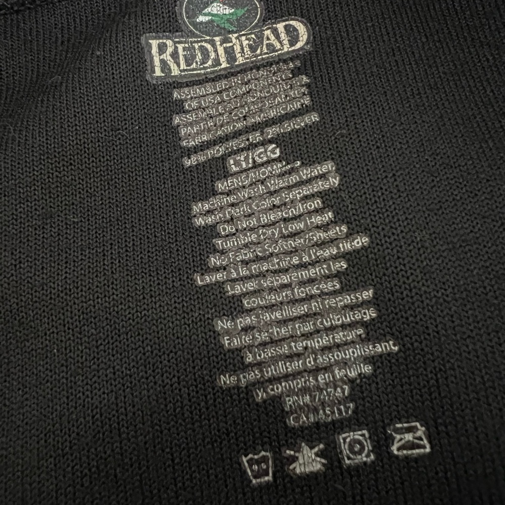 Men’s Redhead Large Long Sleeve Polartec Layering Shirt Outdoorsman - Picture 7 of 8